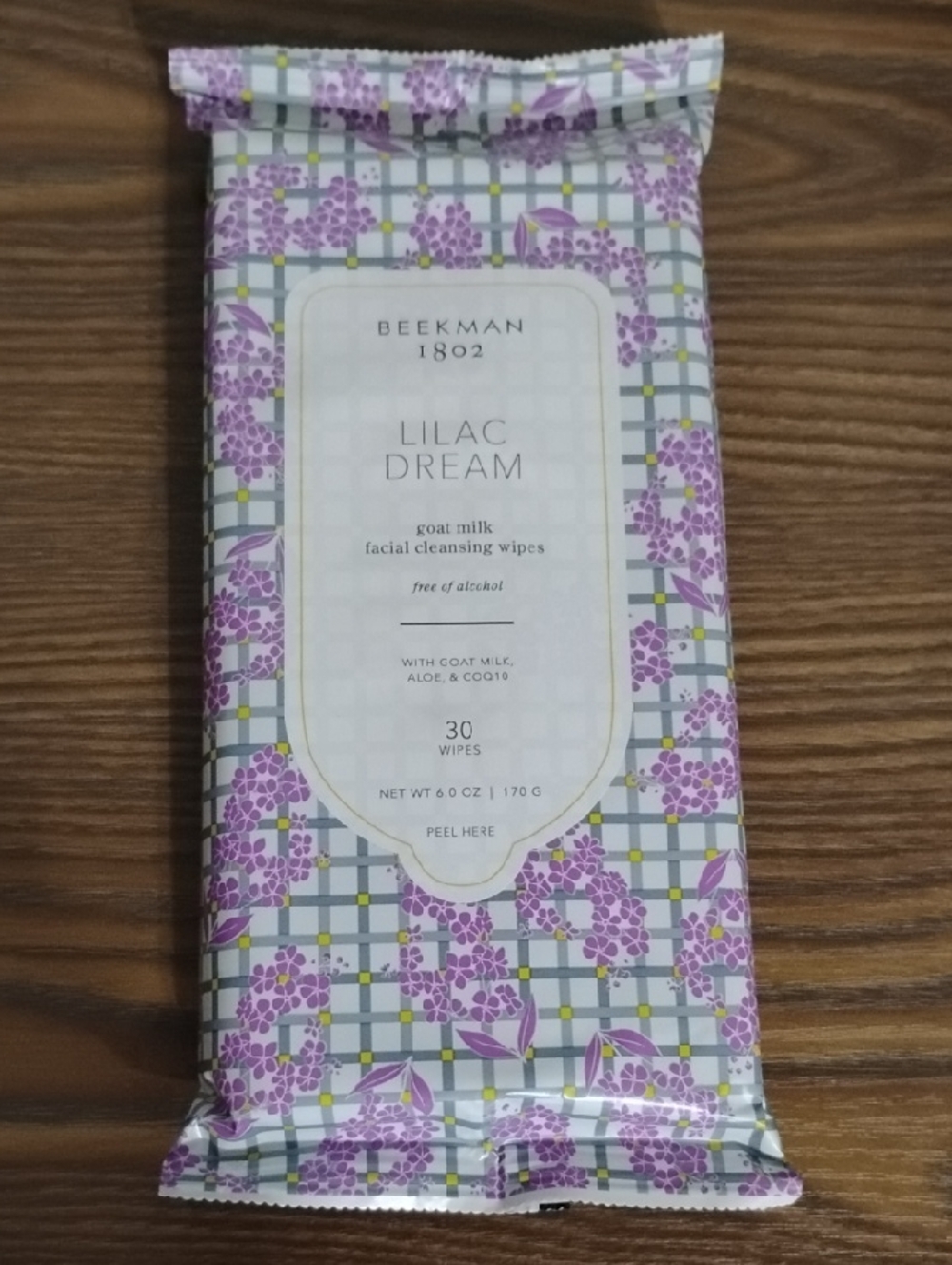 Beekman 1802 Lilac Dream Facial Cleansing Wipes - 30 Pack